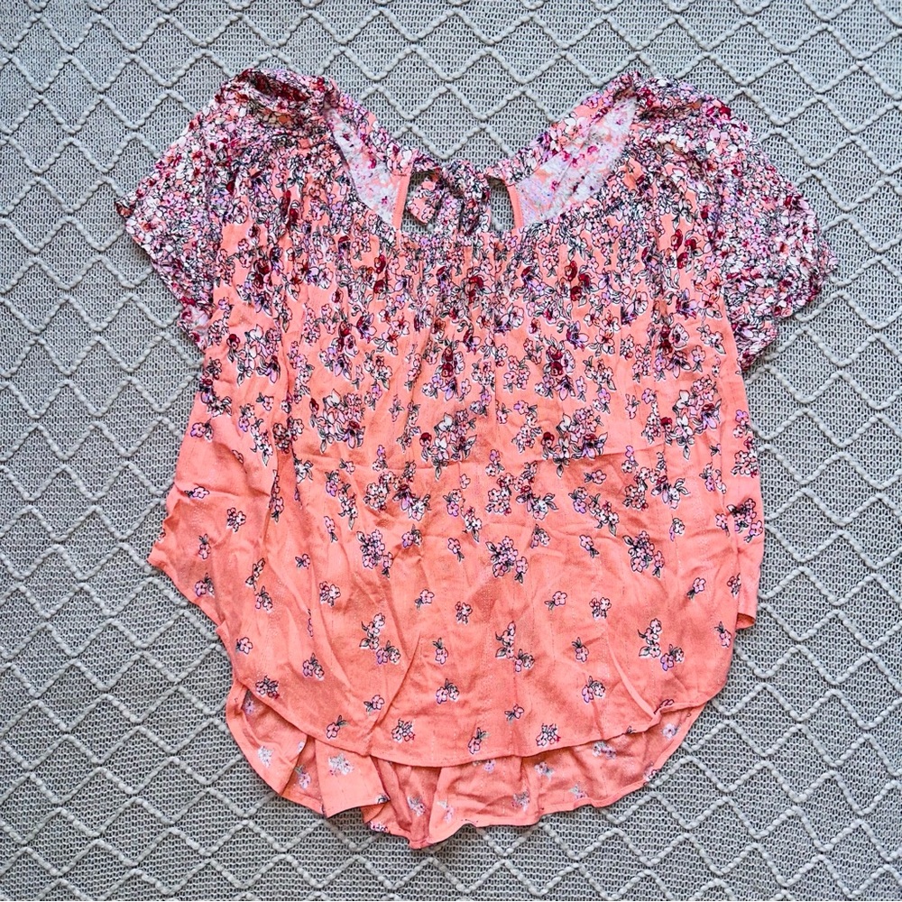 Daytrip Flowy Floral Top Size XL Buckle Blouse Shirt